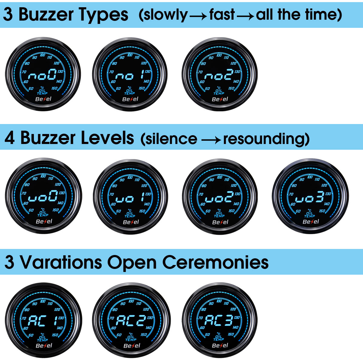 2-Inch-52mm-Car-Oil-Temp-Temperature-Pressure-Gauge-Meter-Digital-LED-Display-50150-1552442
