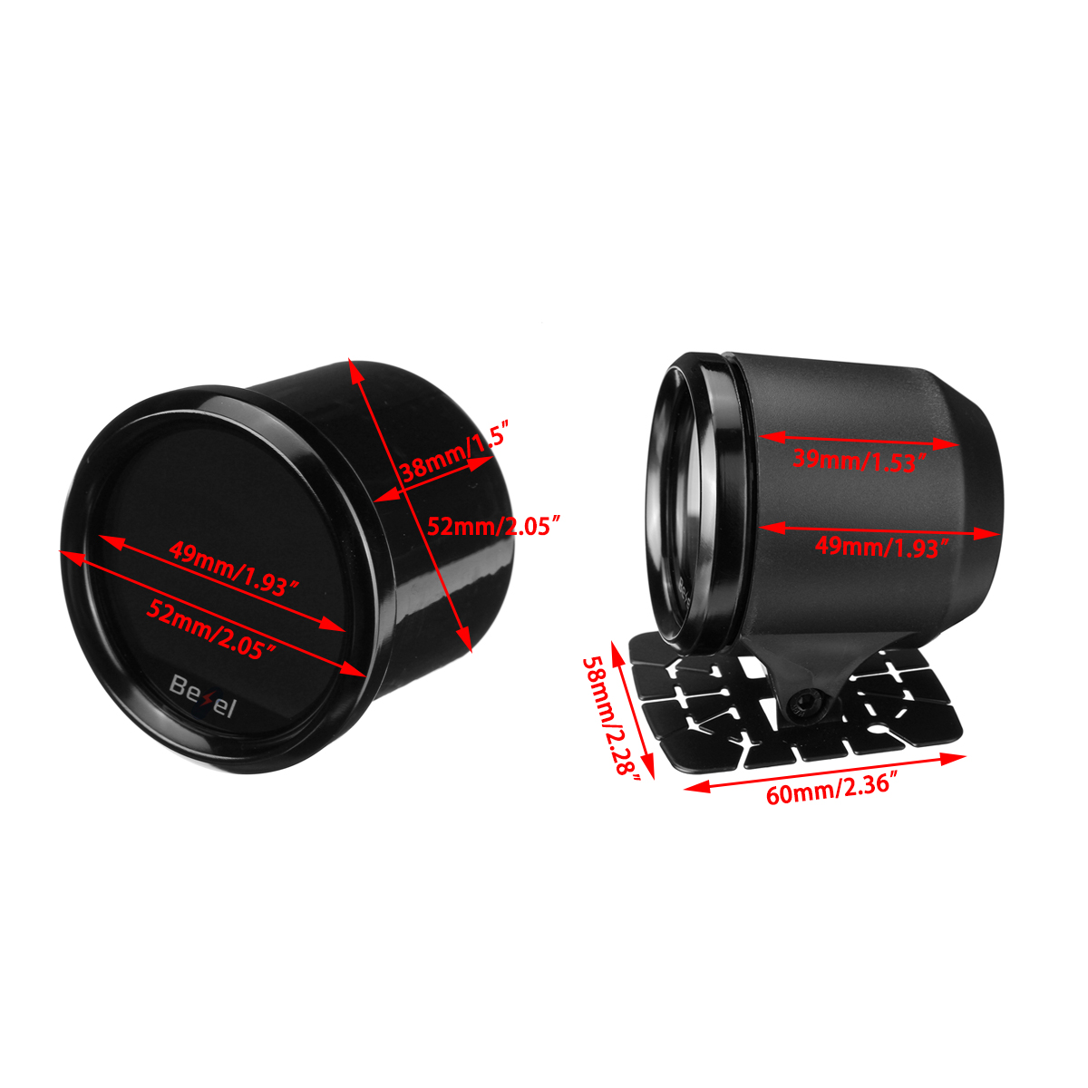 2-Inch-52mm-Car-Oil-Temp-Temperature-Pressure-Gauge-Meter-Digital-LED-Display-50150-1552442