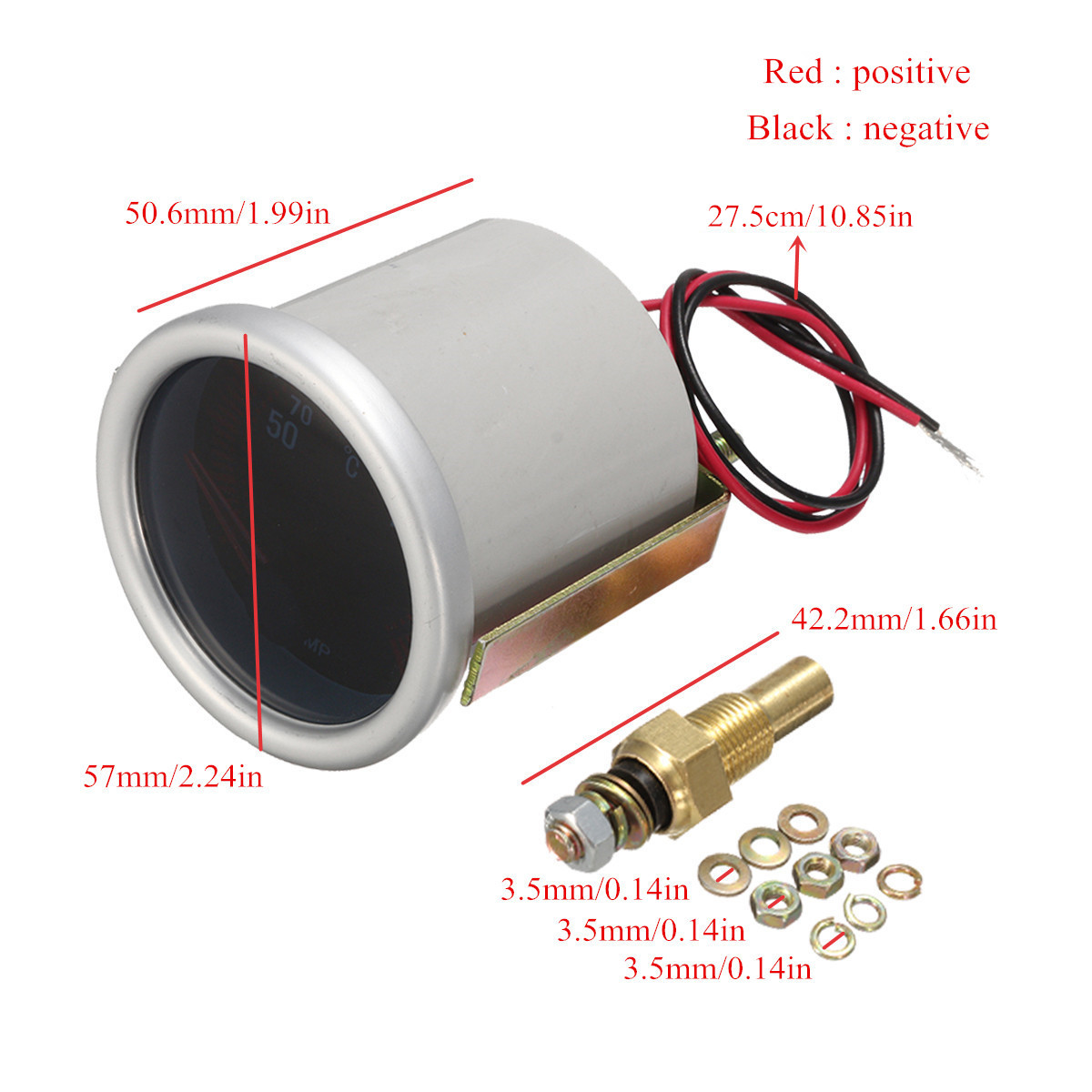 2-Inch-52mm-Digital-Blue-LED-Boost-Vacuum-Water-Oil-Temp-Press-Volt-Tachol-Gauge-12V-1179824