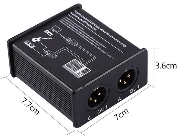 20-24KHz-Professional-Full-Rage-Audio-Ground-Loop-Signal-Isolator-Protector-with-Audio-Cable-1214620