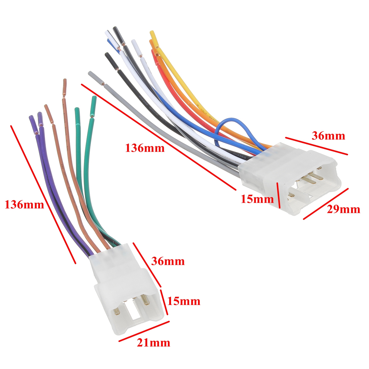 2Pcs-Car-Stereo-CD-Radio-Wire-Harness-for-Toyota-Scion-Subaru-1159312