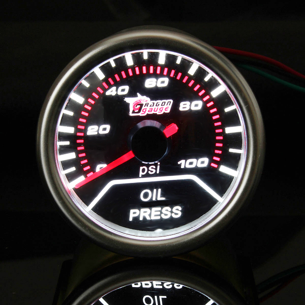 2quot-52MM-Universal-Auto-Red-LED-Oil-Pressure-Car-Gauge-Meter-959732