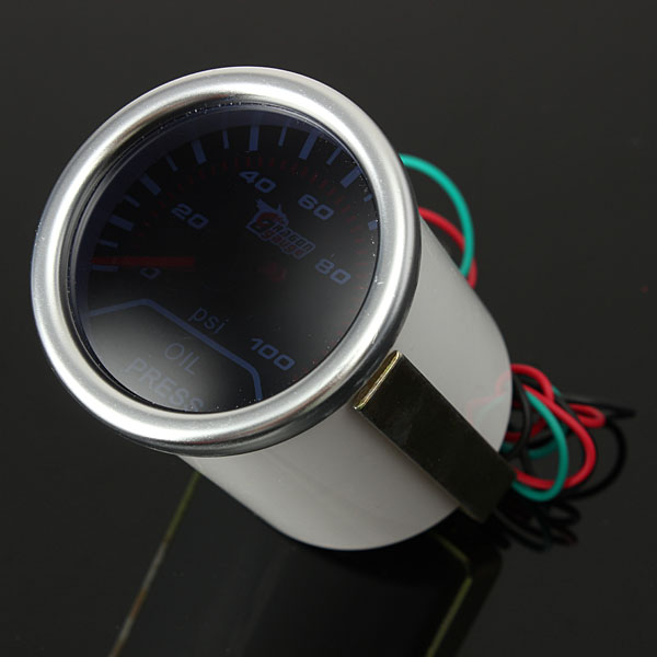 2quot-52MM-Universal-Auto-Red-LED-Oil-Pressure-Car-Gauge-Meter-959732