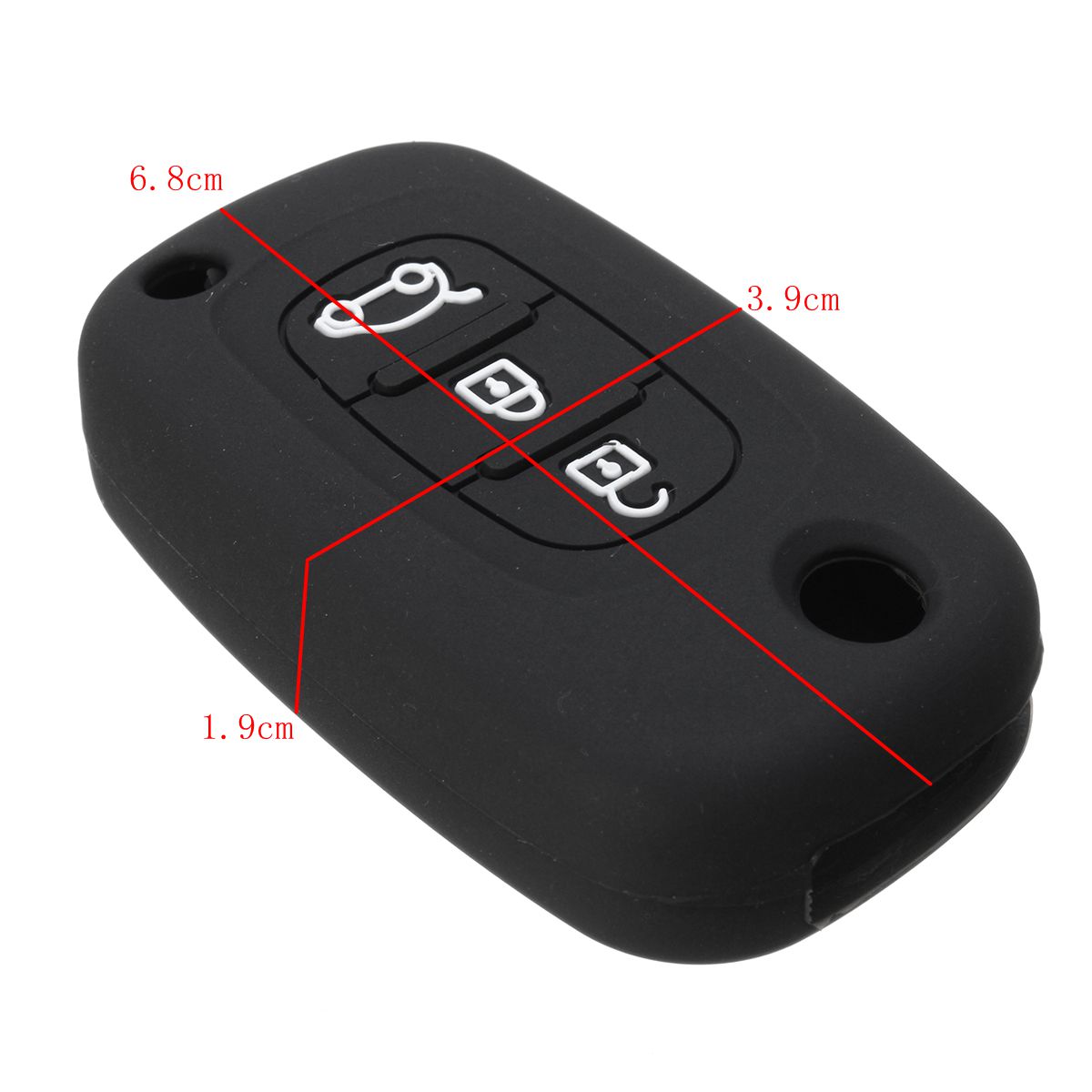 3-Buttons-Silicone-Flip-Key-Cover-Case-Fob-For-Renault-Clio-Kangoo-Megane-Modus-1167001