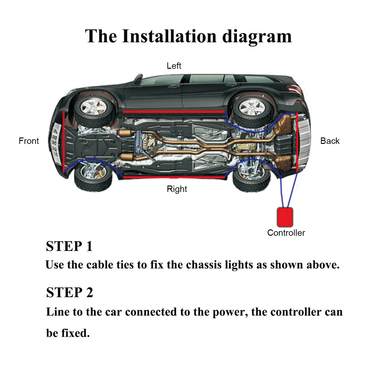 4x-RGB-LED-Under-Car-Tube-Strip-Underglow-body-Neon-Lights-Kit-Wireless-Control-1638177