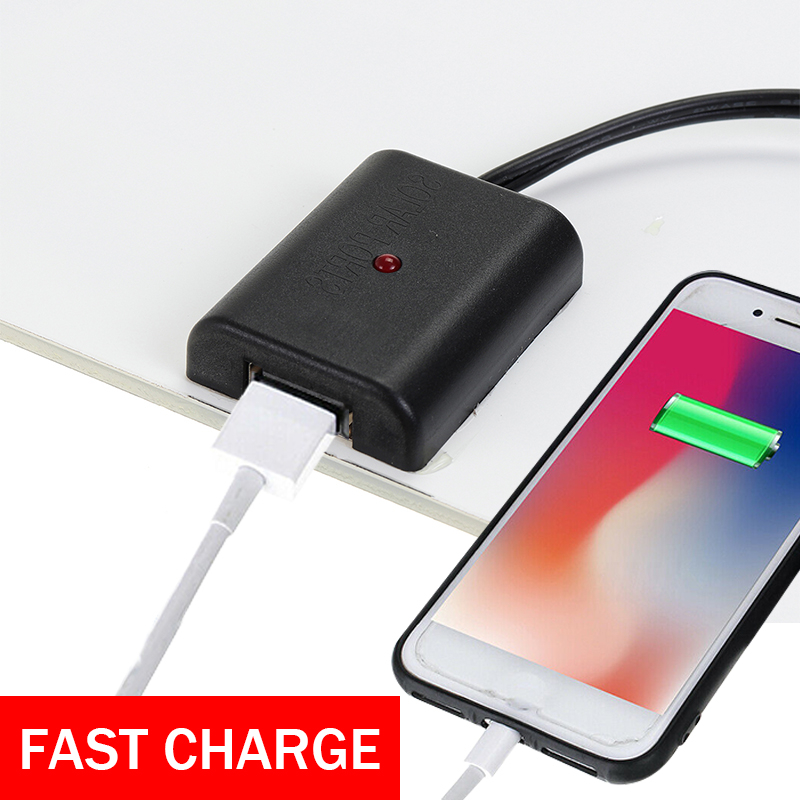 50W-16V-Solar-Panel-Charge-Battery-With-Car-Charger-Storage-Battery-Clips-USB-1609622