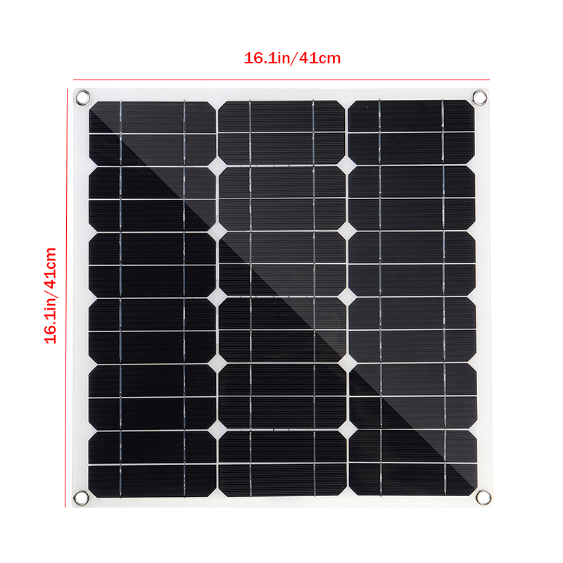 50W-16V-Solar-Panel-Charge-Battery-With-Car-Charger-Storage-Battery-Clips-USB-1609622