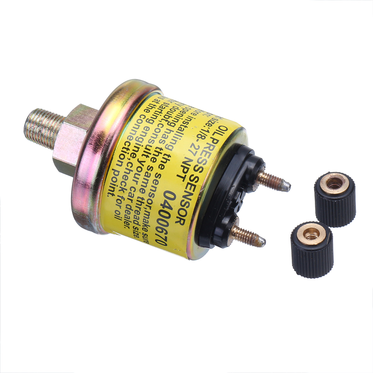 52mm-Black-Face-Clear-Lens-Oil-Pressure-Gauge-Kit-With-18-NPT-Sensor-1686365