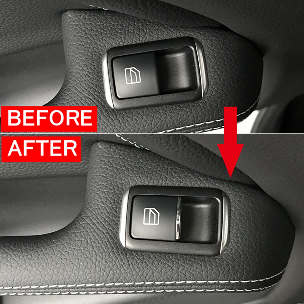 ABS-Chrome-Door-Lift-Button-Stickers-Trim-Panel-Cover-For-Benz-ABECGLA-Class-1628620