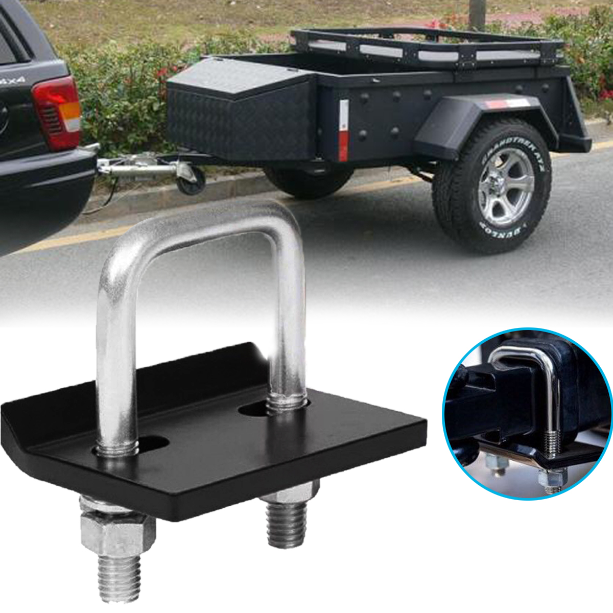 ANTI-RATTLE-HITCH-BRACKET-BALL-MOUNT-TONGUE-LOCK-TOW-BAR-TRAILER-CAMPER-1628066