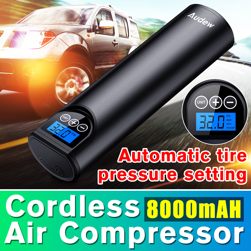AUDEW-Hand-held-Car-Tire-Air-Pump-Portable-Wireless-LCD-Display-USB-Charging-12V-150-PSI-Compressor-1616869