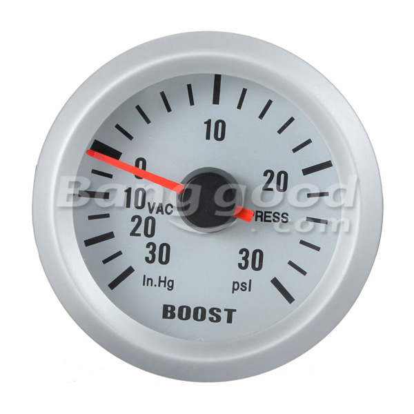 Auto-Car-Mechanical-Boost-Vacuum-Gauge-Autometer-Ultra-Lite-Silver-62797
