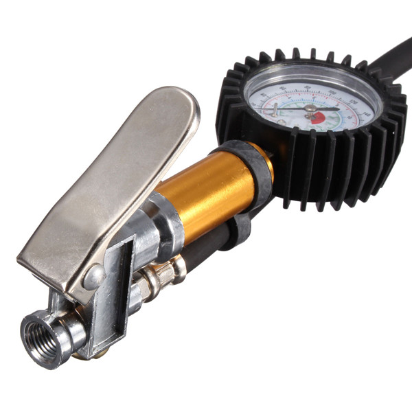 Auto-Motorcycle-Tire-Tyre-Inflating-Tool-Pressure-Dial-Gauge-220-PSI-966005