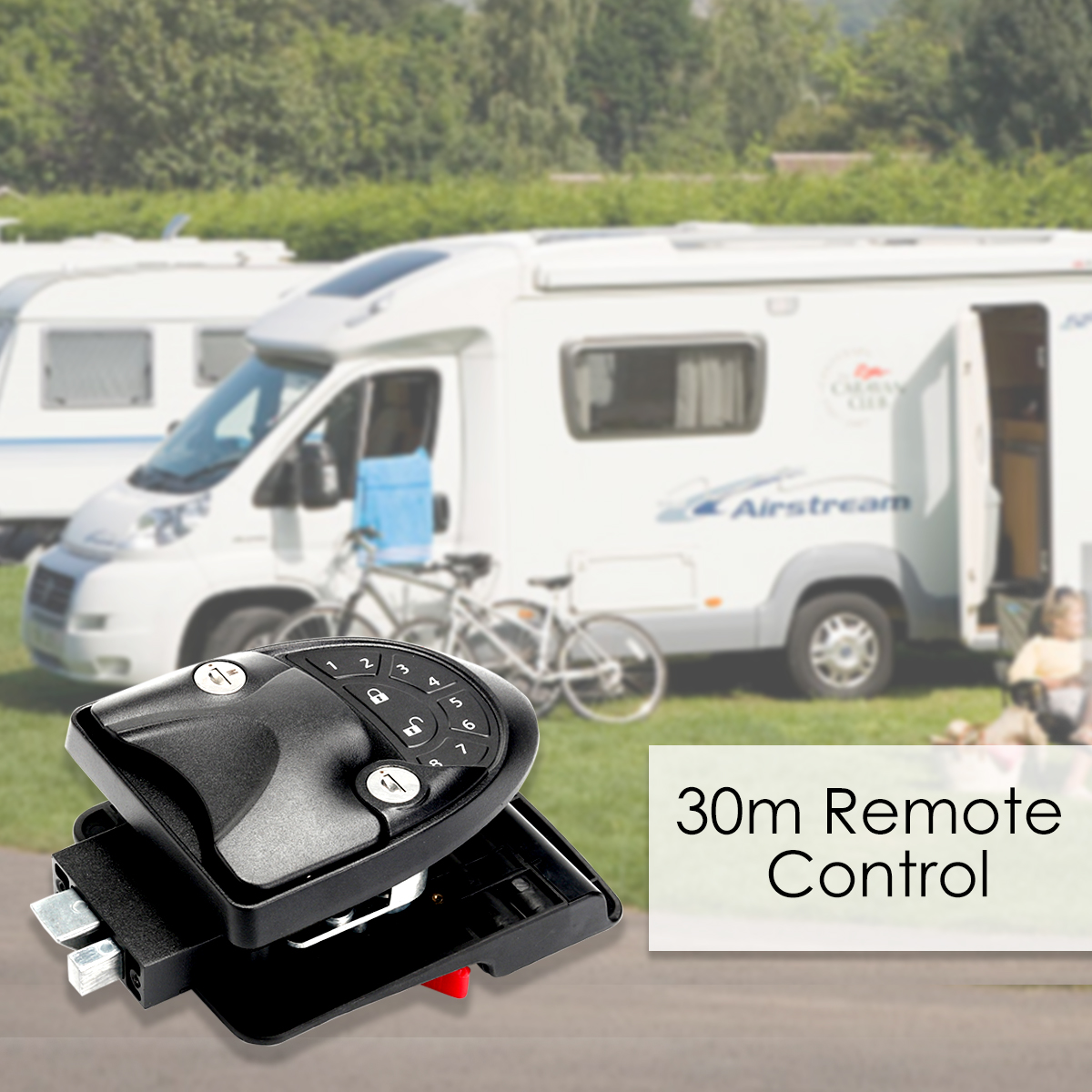 Black-RV-Keyless-Entry-Door-Lock-Latch-Handle-Knob-Deadbolt-Camper-Trailer-1382866