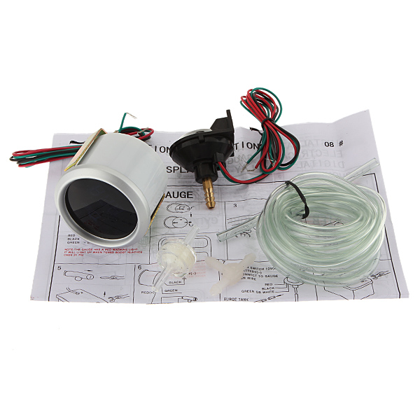 Blue-Digital-LED--1430-PSI-Turbo-Boost-Gauges-Car-Auto-930417