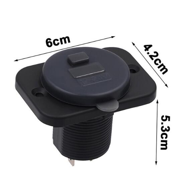 Car-Charger-USB-Port-DC12-24V--LED-Digital-Display-Volt-Meterr-Waterproof-1193870