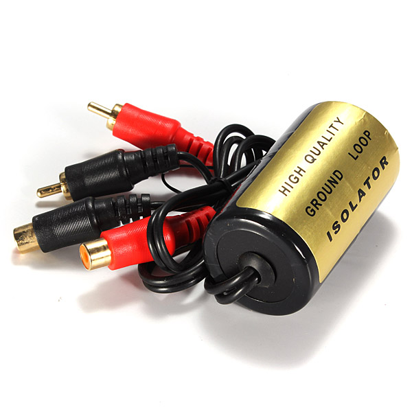 Car-RCA-Audio-Noise-Filter-Ground-Loop-Isolator-Suppressor-Remover-908614