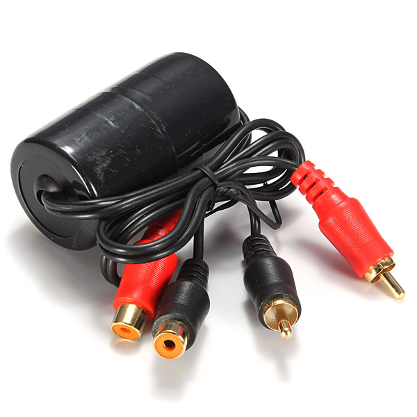Car-RCA-Audio-Noise-Filter-Ground-Loop-Isolator-Suppressor-Remover-908614