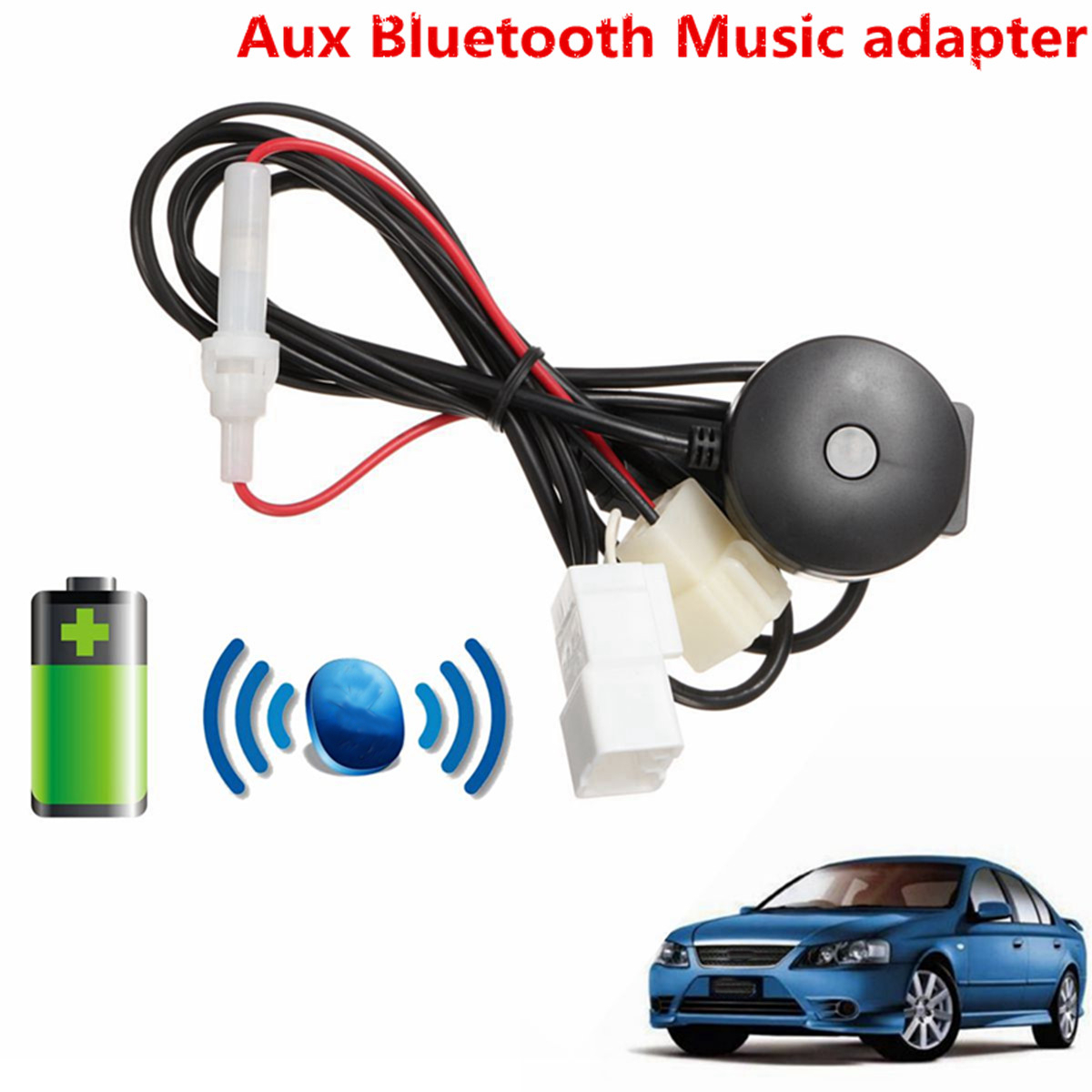 Car-Stereo-Radio-Aux-Adaptor-bluetooth-Cable-Harness-for-Ford-Falcon-Territory-1178533