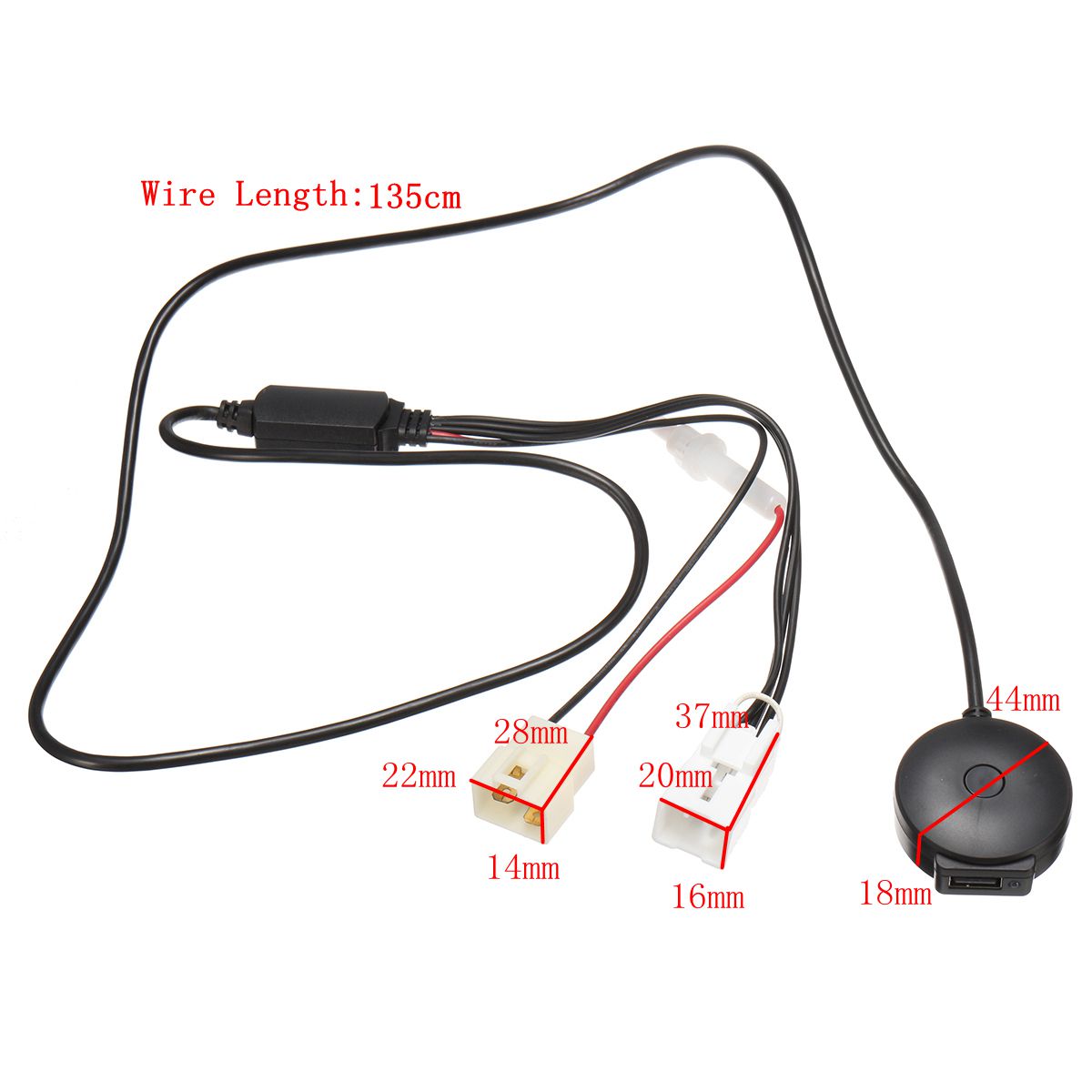 Car-Stereo-Radio-Aux-Adaptor-bluetooth-Cable-Harness-for-Ford-Falcon-Territory-1178533