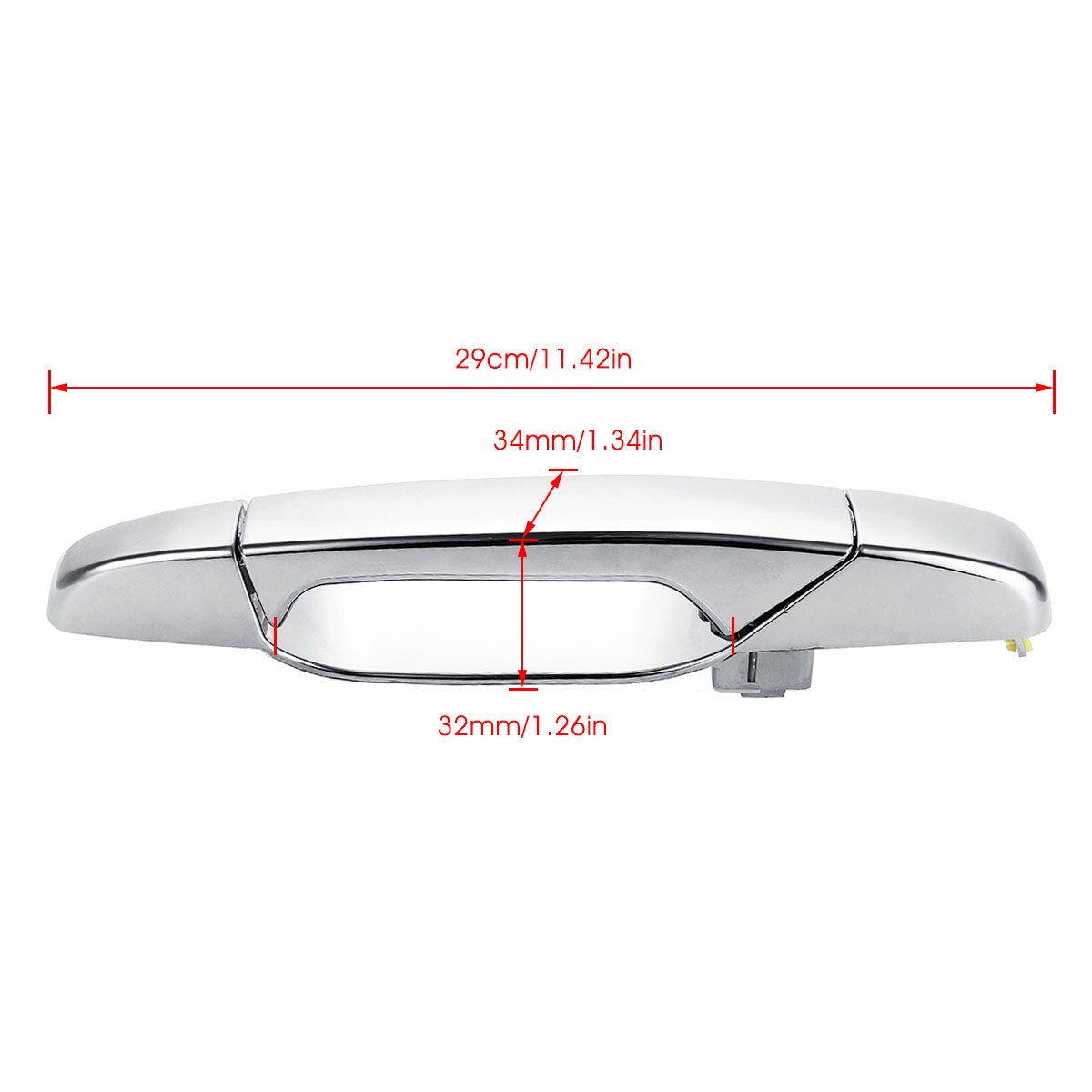Chrome-Exterior-Car-Door-Handle-For-Chevrolet-GMC-For-Cadillac-2007-2014-Rear-Left-1628075