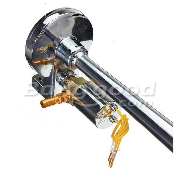 Chrome-Single-Trumpet-Air-Horn-Trucks-Lorry-Automobiles-Boat-69017