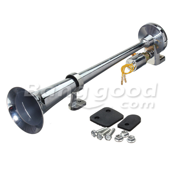 Chrome-Single-Trumpet-Air-Horn-Trucks-Lorry-Automobiles-Boat-69017