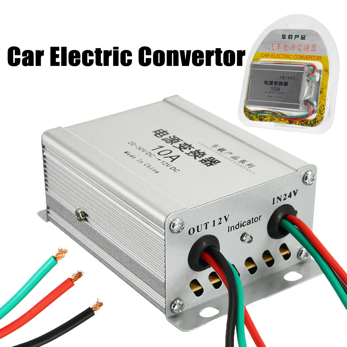 DC-24-To-12V-10A-120w-Car-Electric-Convertor-Power-Supply-Inverter-Transformer-1259728
