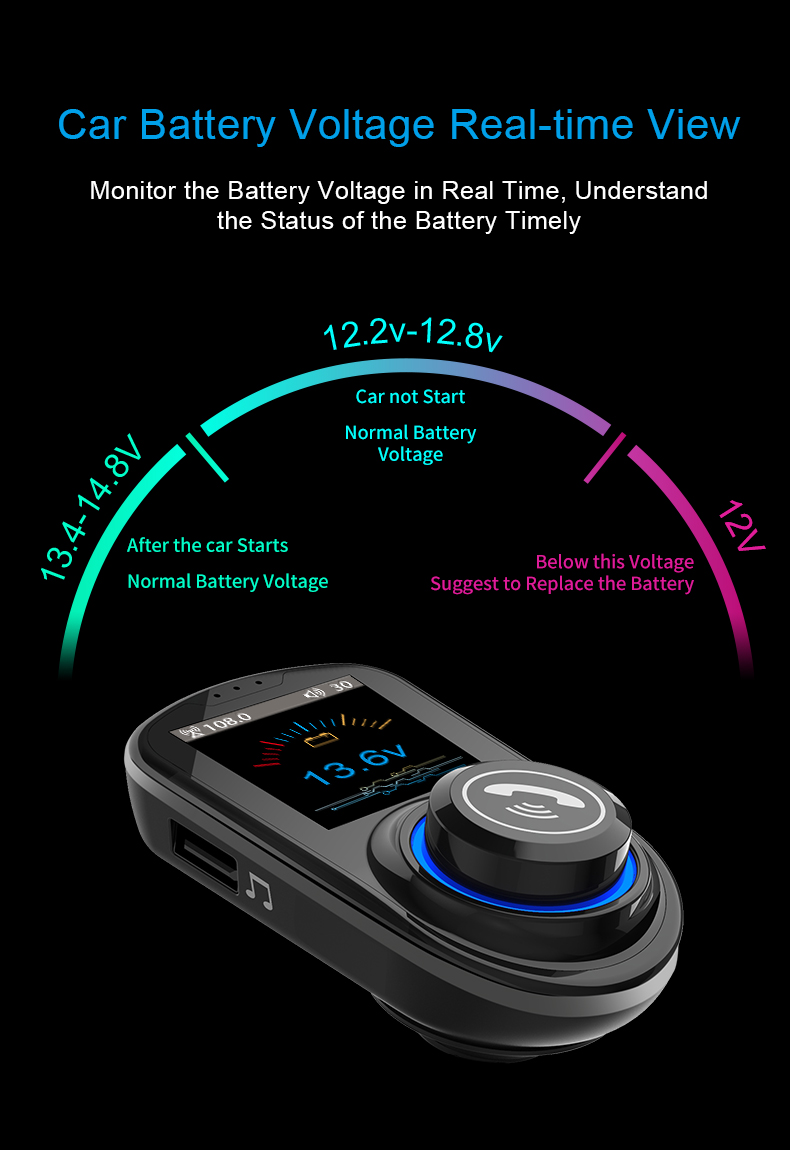 Dual-USB-5V-Output-Car-Bluetooth-V50-MP3-Player-Support-U-Disk--TF---Card-1535562
