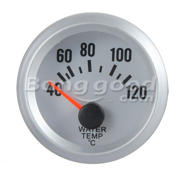 Electrical-Water-Temp-Gauge-With-White-Face-Blue-LED--Temperature-New-62112