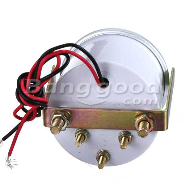 Electrical-Water-Temp-Gauge-With-White-Face-Blue-LED--Temperature-New-62112