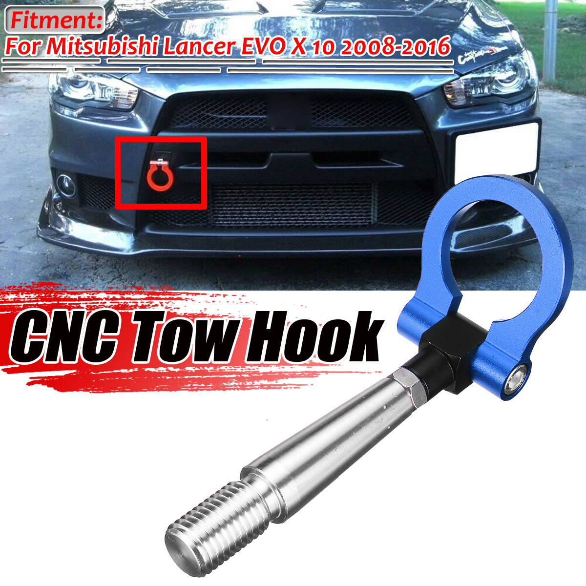 For-Mitsubishi-Lancer-EVO-X-10-2008-2016-Blue-Track-Racing-CNC-Tow-Car-Hook-1599160