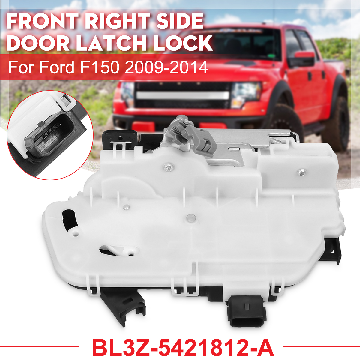 Front-Right-Side-Door-Latch-Lock-For-Ford-F150-2009-2014-BL3Z-5421812-A-1628434