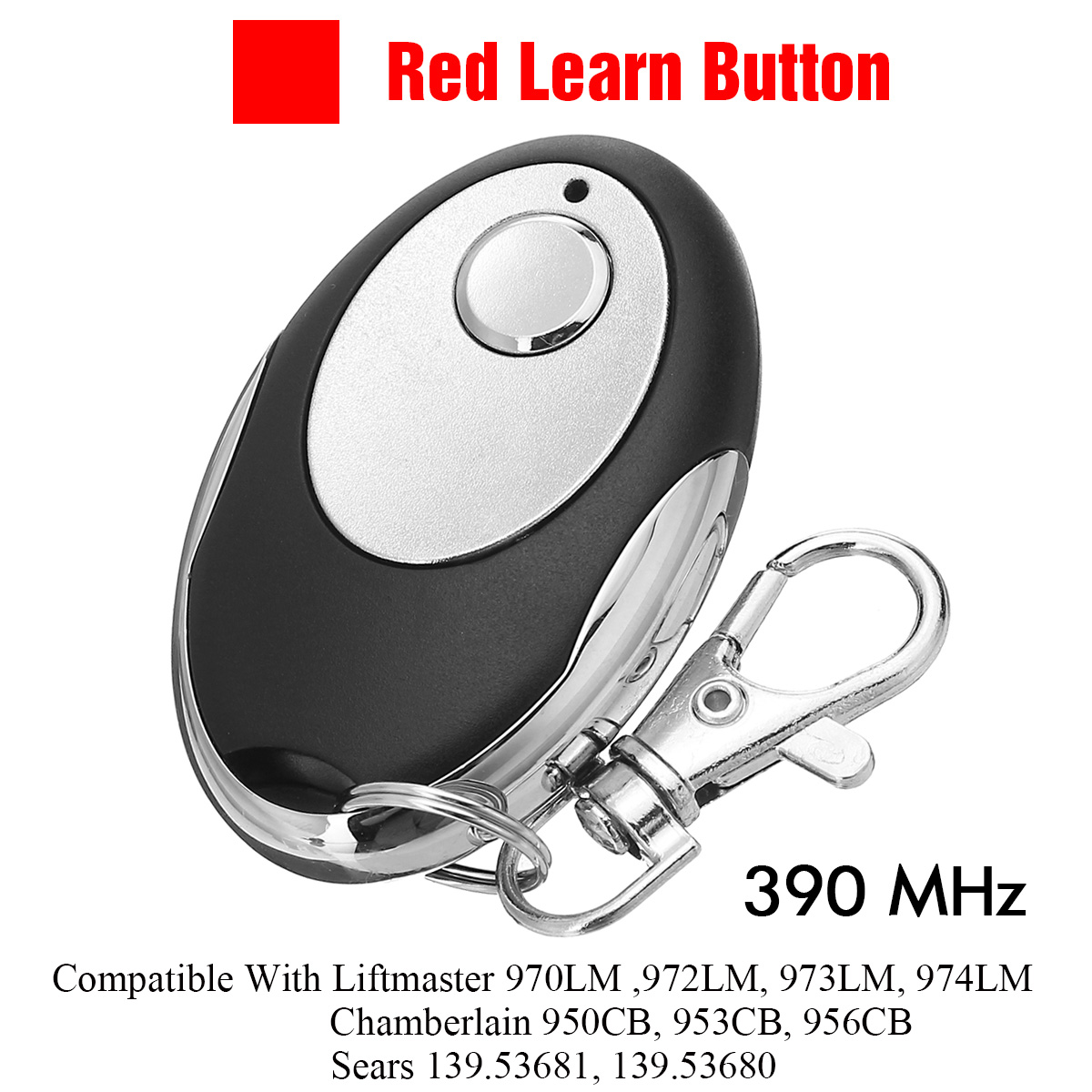 Garage-Door-Opener-Remote-Red-Learn-Button-1B-For-Chamberlain-Liftmaster-Sears-1711806