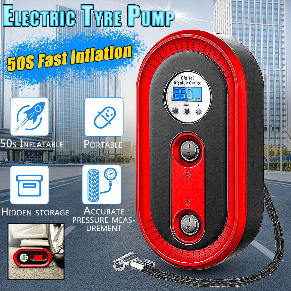 Handheld-Portable-Air-Compressor-Screen-Electric-12V-Tyre-Car-Ball-Pump-Camping-1478372