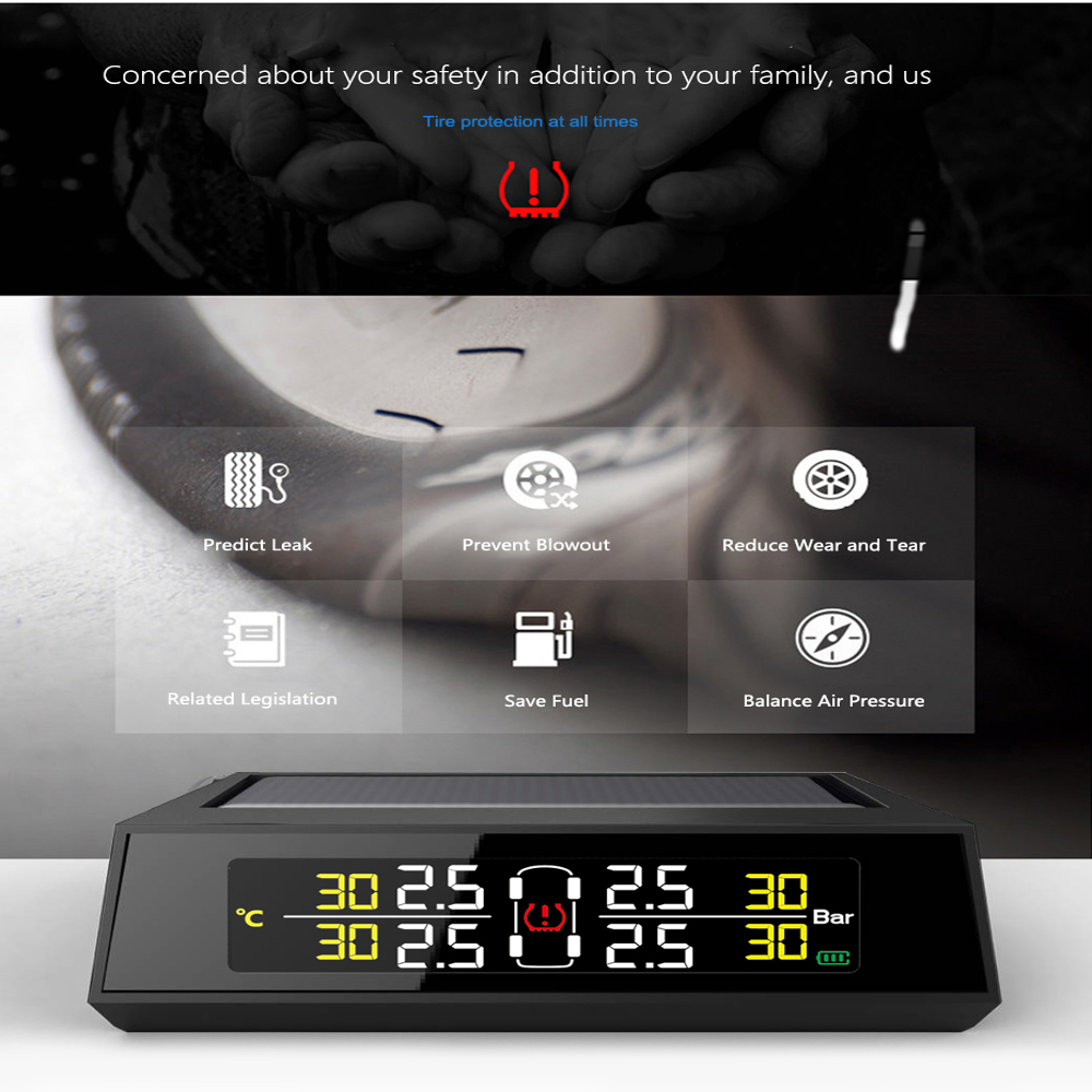 JUNSUN-TM201-Car-Colorful-Digital-Solar-TPMS-Tire-Pressure-Monitor-System-1368368