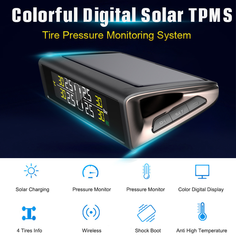 Junsun-Solar-Power-TPMS-Tire-Pressure-Monitor-System-Wireless-Colorful-Display-With-4-Sensors-1270901