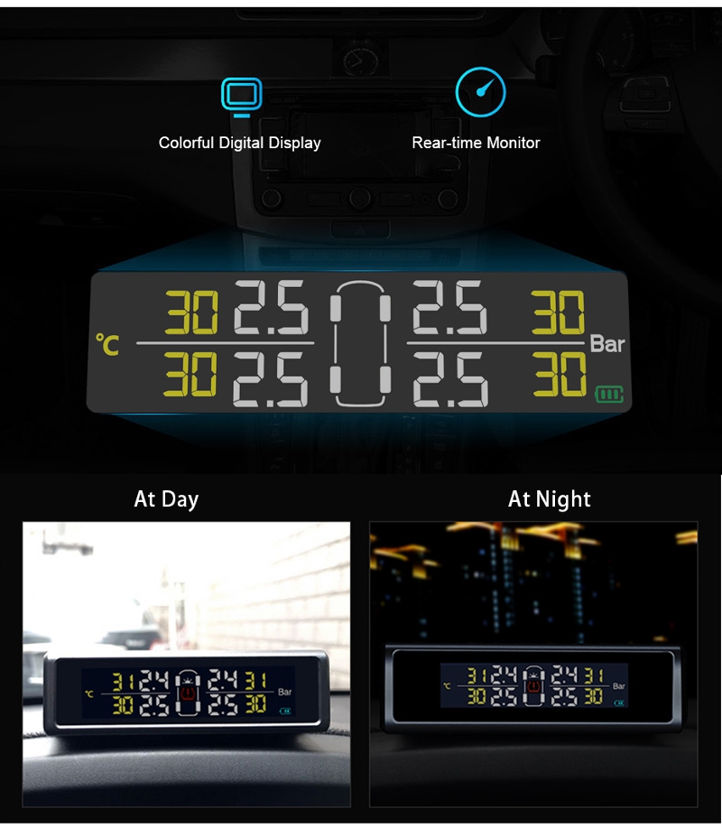 Junsun-Solar-Power-TPMS-Tire-Pressure-Monitor-System-Wireless-Colorful-Display-With-4-Sensors-1270901