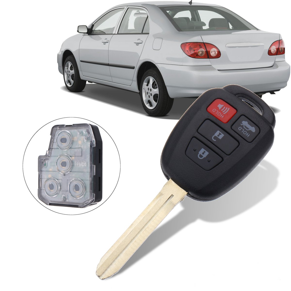 Keyless-Entry-Remote-Key-Fob-w-H-Chip-For-Toyota-Camry-Corolla-HYQ12BEL-1408966