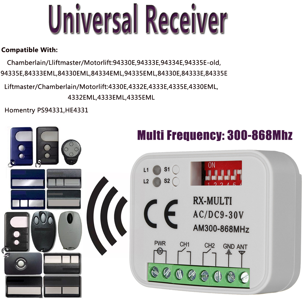 Mini-Receiver-Remote-Control-Compatible-for-Codigo-Fijo-Faacslh-Prastel-Sommer-Gojcm-1346792