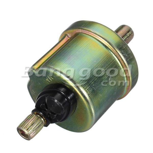 New-Electrical-Oil-Pressure-Gauge-White-Face-Blue-LED-62111