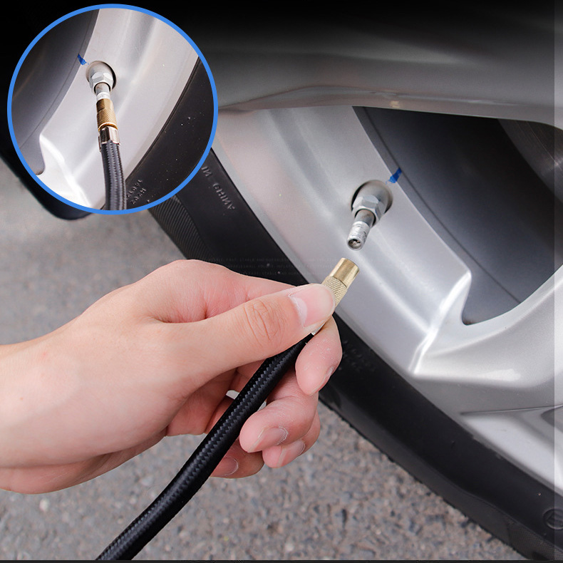 Portabel-Car-Air-Electric-Tire-12V-Pump-Snap-Inflated-Tightly-Leaking-1580971