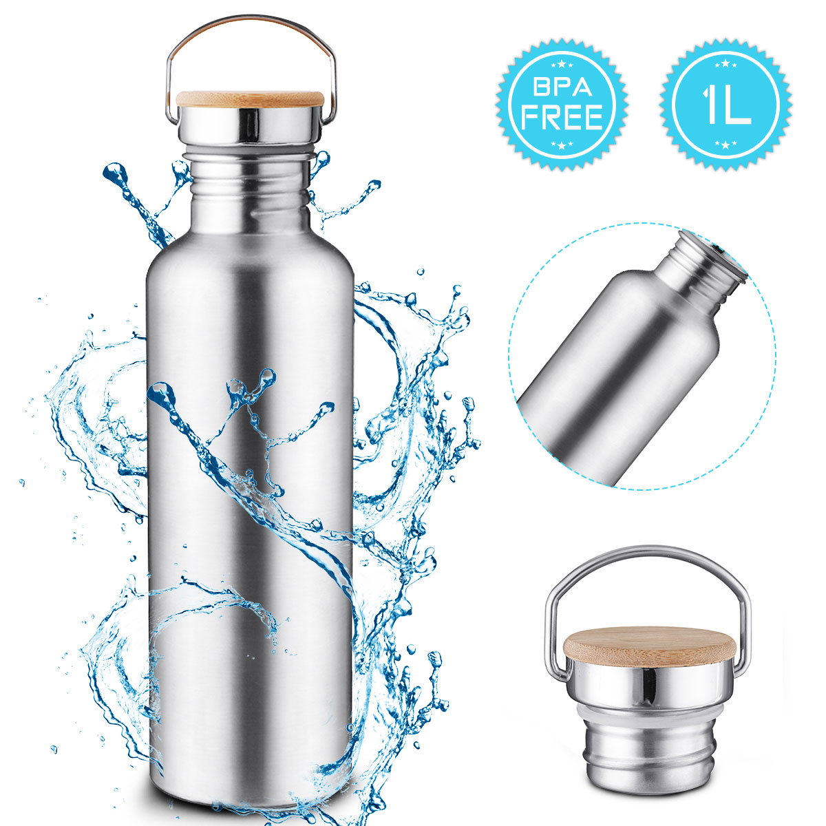 Portable-Stainless-Steel-Water-Bottle-Bamboo-Lid-Sports-Flasks-Leak-proof-Travel-Cycling-1000ML-Camp-1792973