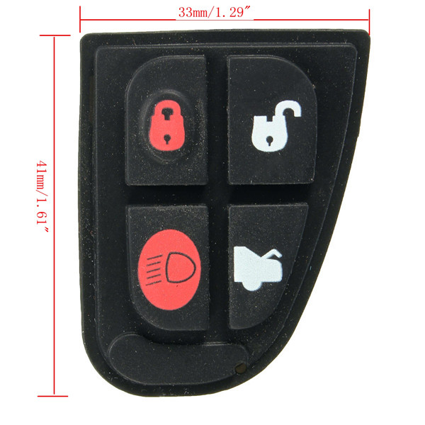 Remote-Key-Fob-Case-DIY-Repair-Kit-Rubber-Pad-Set-For-Jaguar-X-Type-XF-E-S-4-BNT-1001469