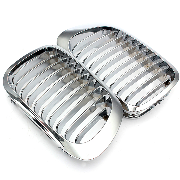 Silver-Front-Kidney-Grille-Grills-For-BMW-E46-3-Series-2-Door-99-06-967002