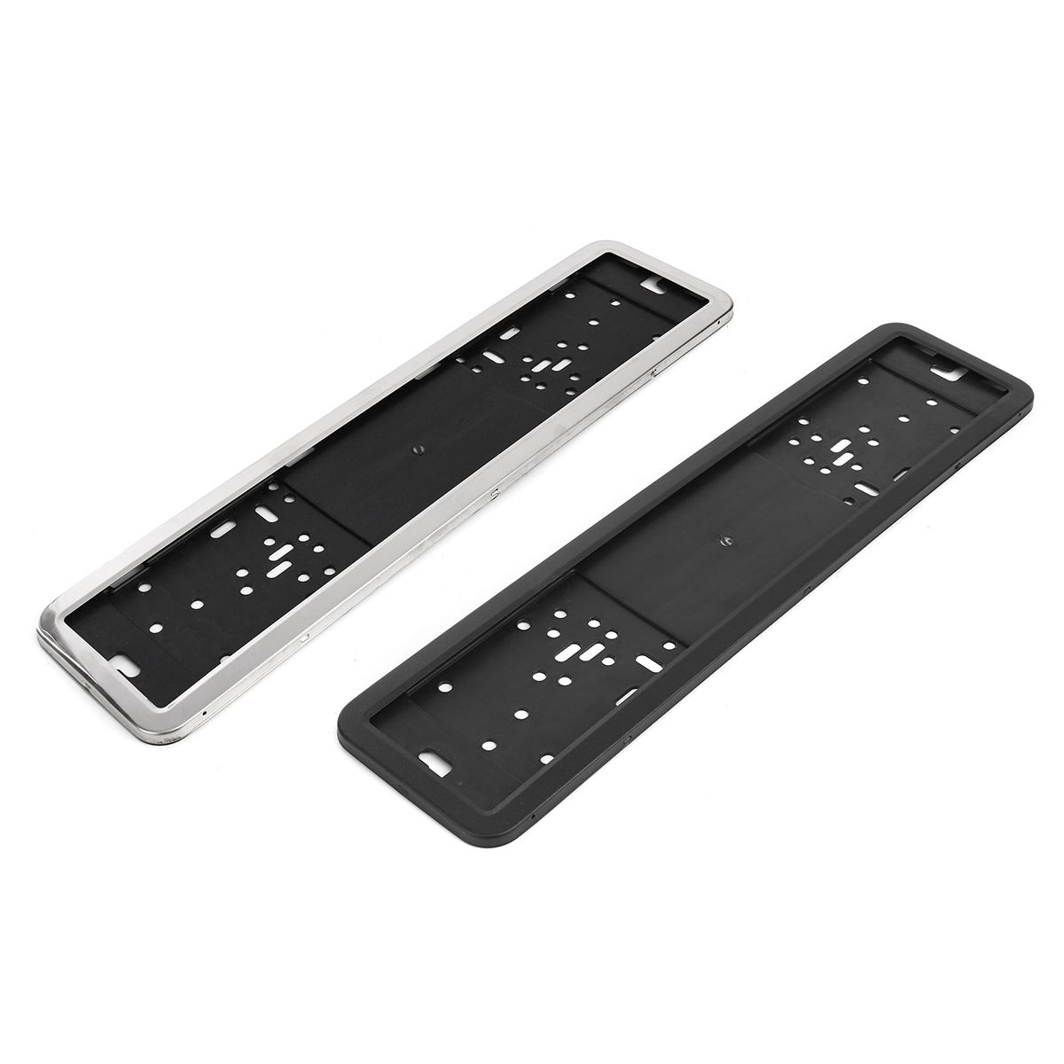 SliverBlack-Car-License-Plate-Frame-Holder-Stylish-Appearance-Durable-Frame-Hinged-1544376