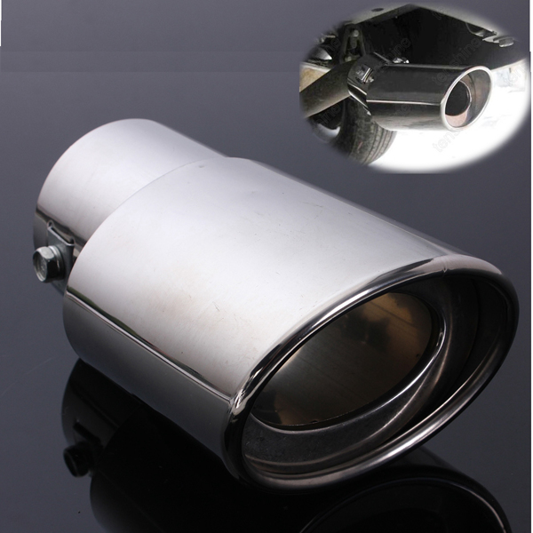 Stainless-Steel-Car-Tail-Rear-Chrome-Round-Exhaust-Muffler-Pipe-Tip-962237