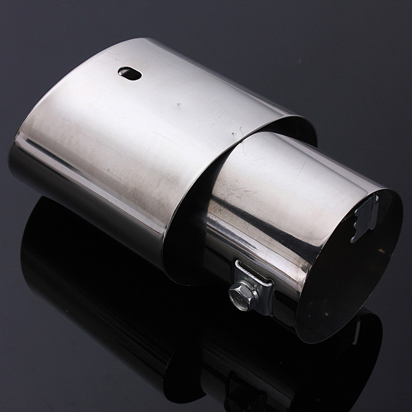 Stainless-Steel-Car-Tail-Rear-Chrome-Round-Exhaust-Muffler-Pipe-Tip-962237