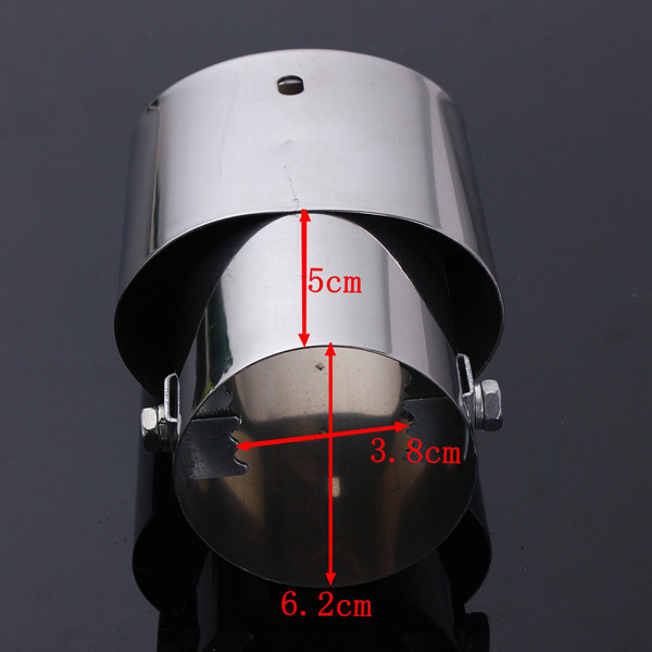Stainless-Steel-Car-Tail-Rear-Chrome-Round-Exhaust-Muffler-Pipe-Tip-962237