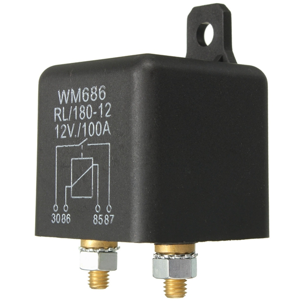 Switch-Split-Charge-Relay-12V-100Amp-4-Pin-Heavy-Duty-ON-OFF-for-Car-Van-Boat-1005057